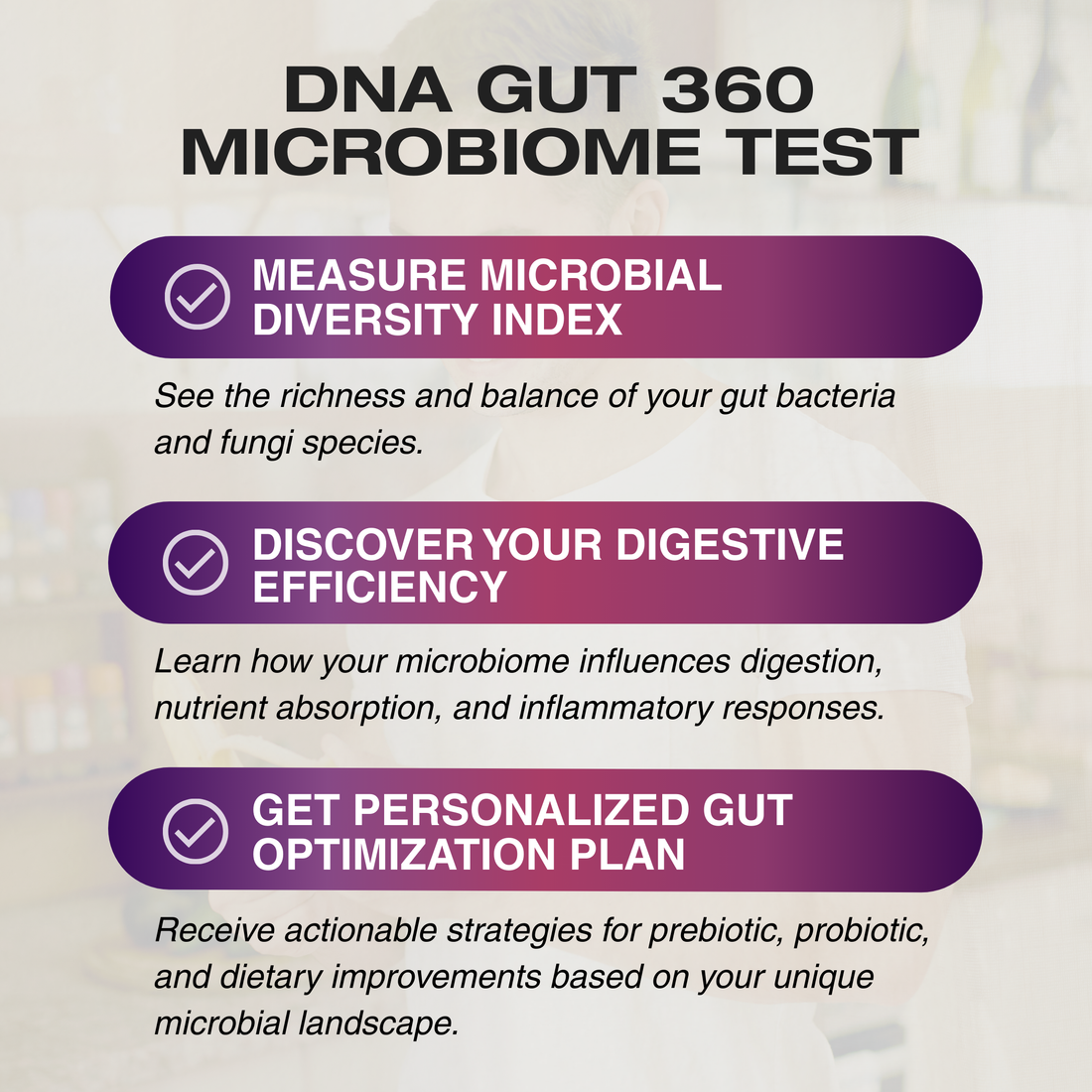 DNA Gut 360 PREMIUM Comprehensive Microbiome Test