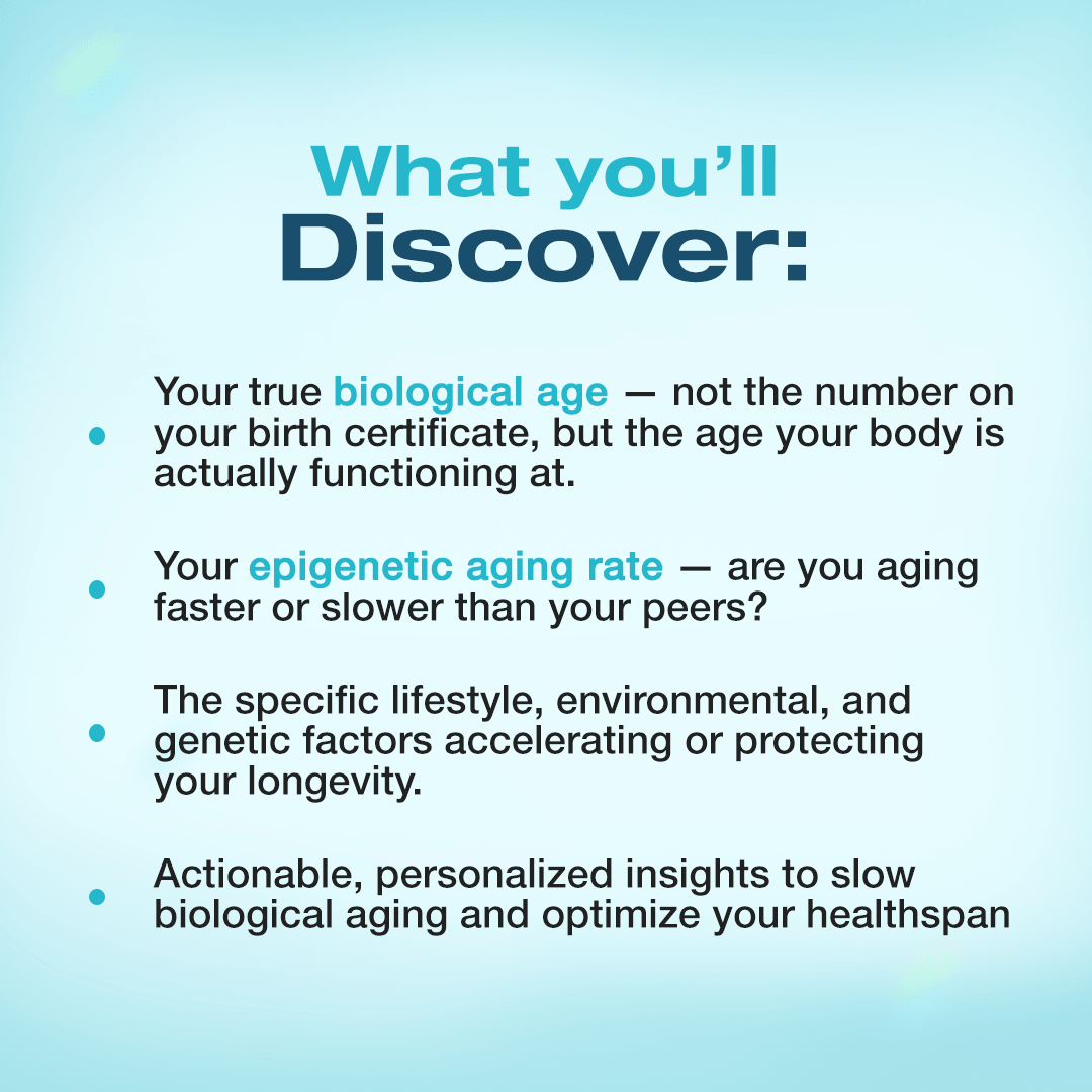 DNAging Premium Biological Age Test & Clinician Call