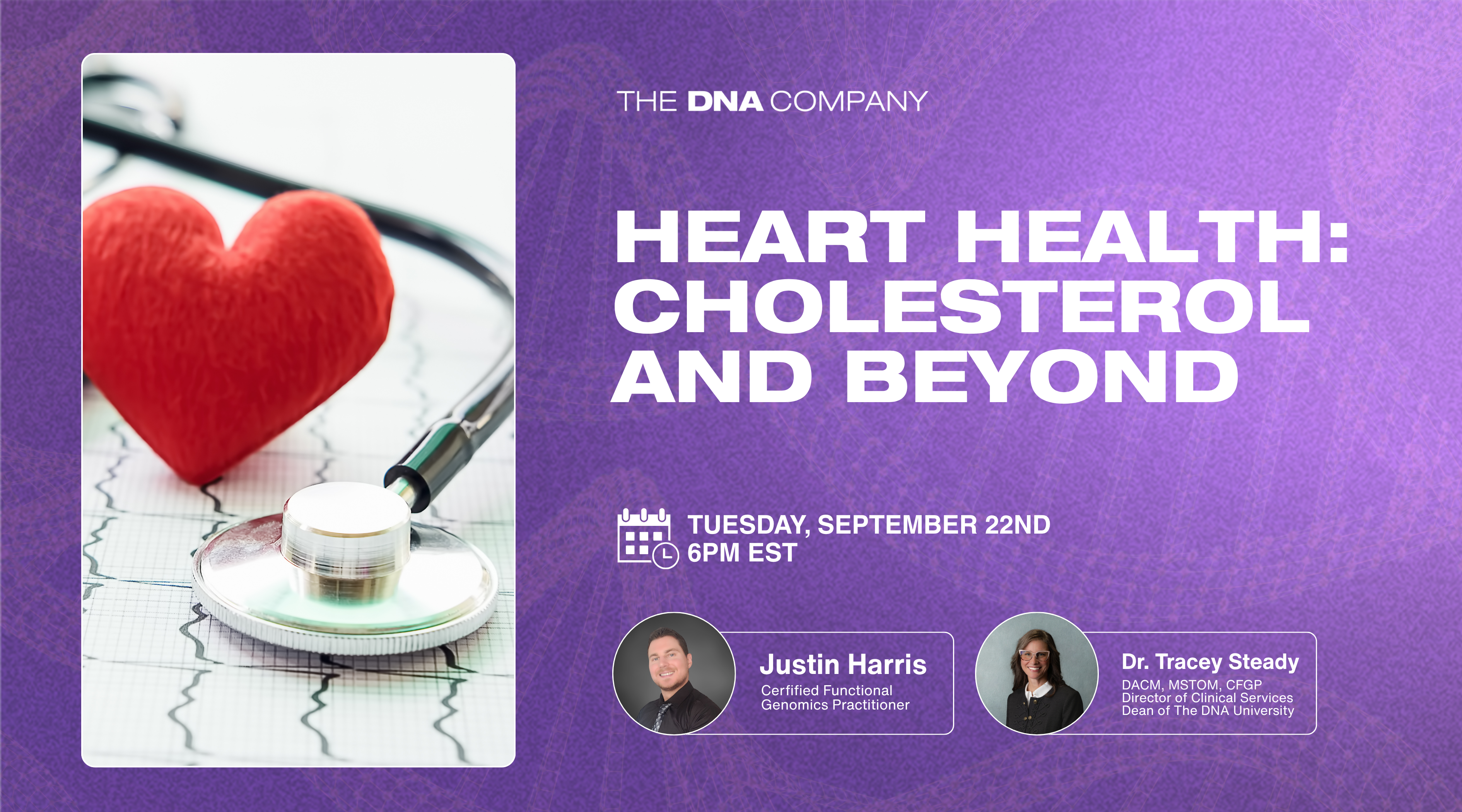 Heart Health: Cholesterol and Beyond | Tuesday, September 22nd at 6PM EST