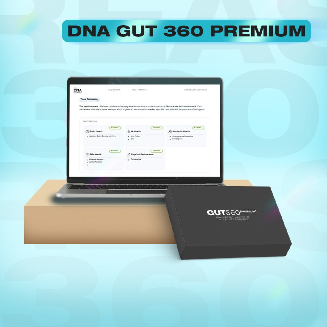 DNA Gut 360 PREMIUM Comprehensive Microbiome Test - The DNA Company